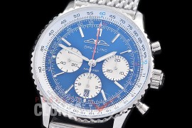 0 0 0 0 0 0 BLNVC-41-008M ANF/OXF Navitimer 41mm Chronograph SS/ME Blue Sticks A-7750 28800