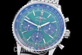 0 0 0 0 0 0 BLNVC-41-020M ANF/OXF Navitimer 41mm Chronograph SS/ME Green Sticks A-7750 28800 