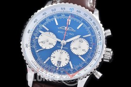 0 0 0 0 0 0 BLNVC-41-008L ANF/OXF Navitimer 41mm Chronograph SS/LE Blue Sticks A-7750 28800