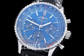 0 0 0 0 0 0 BLNVC-41-019L ANF/OXF Navitimer 41mm Chronograph SS/LE Blue Sticks A-7750 28800 