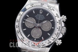  RLDS-126509-152 QF 904L Steel Daytona 126519 SS/SS Black Sticks 4131 Superclone - 72 Hours Power Reserve Movement 