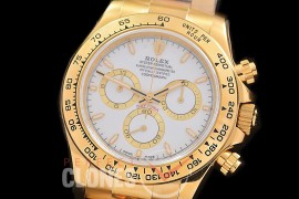 0 0 0 RLDF-126508-151 QF 904L Steel Daytona 126508 YG/YG White Sticks 4131 Superclone - 72 Hours Power Reserve Movement 