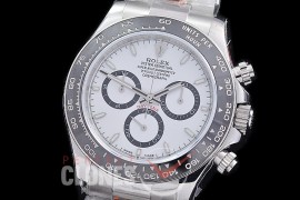 0 0 0 0 RLDS-126500-111 QF 904L Steel Daytona 126500LN SS/SS White Sticks 4131 Superclone - 72 Hours Power Reserve Movement 