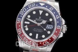 0 0 0 0 0 RLGS00923 GMF V6 904L Steel GMT 126710BLRO Pepsi SS/SS/Oyster Black VR 3285 CHS