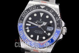 0 0 0 0 0 RLGS00922 GMF V6 904L Steel GMT 126710BLNR Batman SS/SS/Oyster Black VR 3285 CHS