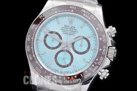 0 0 0 0 RLDS-126506-101 QF 904L Steel Daytona 126506 SS/SS Ice Blue Sticks 4131 Superclone - 72 Hours Power Reserve Movement