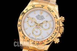 0 0 0 RLDF-126508-151W QF 904L Steel Daytona 126508 YG/YG White Sticks 4131 Superclone - 72 Hours Power Reserve Movement / Extra Weighted
