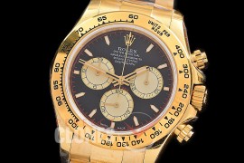 0 0 0 RLDF-126508-158W QF 904L Steel Daytona 126508 YG/YG Black Sticks 4131 Superclone - 72 Hours Power Reserve Movement / Extra Weighted