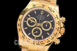 0 0 0 RLDF-126508-152W QF 904L Steel Daytona 126508 YG/YG Black Sticks 4131 Superclone - 72 Hours Power Reserve Movement / Extra Weighted