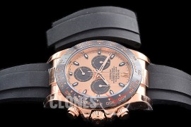 0 0 0 RLDFR-4130-965R ZF 904L Steel Daytona 116515LN RG/CER/RU Rose Gold Sticks 4130 Superclone - 72 Hours Power Reserve Movement