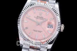 0.0 0 0 0 R40DDS00336S BPF V2 Extra Weighted Daydate 40mm 228239 904 Steel SS/SS Fluted Bez Pink Glazier SH 3255