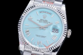 0.0 0 0 0 R40DDS00329 BPF Extra Weighted Daydate 40mm 228239 904 Steel SS/SS Fluted Bez Ice Blue Roman A-2836