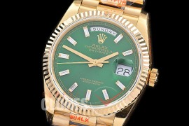 0.0 0 0 0 0 0 R36DDF00336 BPF Extra Weighted Daydate 40mm 128238 904 Steel YG/YG Fluted Bez Green Glazier A-2836