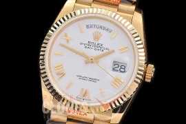 0.0 0 0 0 0 0 R36DDF00326S BPF Extra Weighted Daydate 40mm 128238 904 Steel YG/YG Fluted Bez White Roman SH 3255