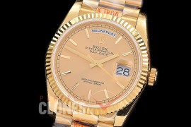 0.0 0 0 0 0 0 R36DDF00305S BPF Extra Weighted Daydate 40mm 128238 904 Steel YG/YG Fluted Bez Gold Sticks SH 3255