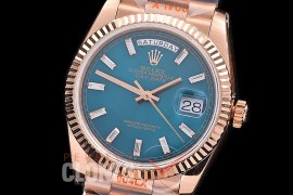 0.0 0 0 0 0 0 R36DDR00333S BPF Extra Weighted Daydate 40mm 128235 904 Steel RG/RG Fluted Bez Blue Glazier SH 3255