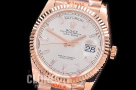 0.0 0 0 0 0 0 R36DDR00331 BPF Extra Weighted Daydate 40mm 128235 904 Steel RG/RG Fluted Bez Silver Glazier A-2836