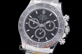 0 0 0 0 0 RLDS-126500-302 ZF 904L Steel Daytona 126500LN SS/SS Black Sticks DD 4131 Superclone - 72 Hours Power Reserve Movement 