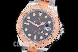 0 0 0 0 0 0 RYMENT00991 C-Plus F 904L Steel Yachtmaster 126621 Men SS/RG/SS Rhodium Grey 3235