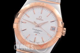 0 0 0 0 OMCON-39-161 M+S-F Constellation Co Axial RG/RG Silver Sticks Calibre 8500 Superclone