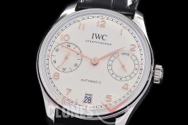0 0 0 0 0 0 IWP7D00011 APS-F Portugieser Automatic 42 7 Days IW501701 SS/LE Silver-Gold A-52011