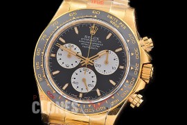 0 0 0 0 RLDF-126528-101 QF 904L Steel Le Mans Daytona 126528LN YG/YG Black Sticks 4132 Superclone - 72 Hours Power Reserve Movement 