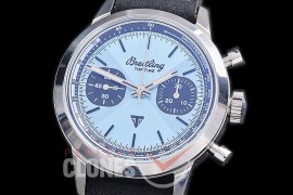BLTT-111L Top Time Trumph Chronograph Limited Edition SS/SS Light Blue Sticks Asia 7750