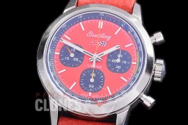 BLTT-154L Top Time B01 Chervolet Corvette Chronograph Limited Edition SS/SS Red Sticks Asia 7750 