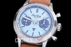 BLTT-112L Top Time Triumph Chronograph Limited Edition SS/SS Light Blue Sticks Asia 7750