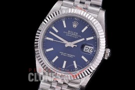 0 0 0 0 0 R41DJS-3235-204 GMF 904L Steel Datejust 41mm 126334 SS/SS Fluted/Jubilee Blue Sticks VR 3235 