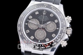 0 0 0 0 RLDS-126519-112RW QF 904L Steel Daytona 126519LN SS/SS Black Diamonds 4131 Superclone - 72 Hours Power Reserve Movement / Extra Weighted