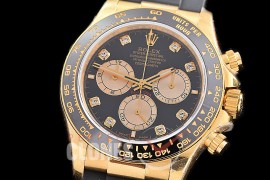 0 0 0 0 0 0 RLDF-126518-118RW QF 904L Steel Daytona 126518LN YG/CER/RU Black Diamonds 4131 Superclone - 72 Hours Power Reserve Movement / Extra Weighted