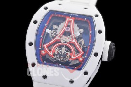 0 0 0 0 0 0 RM052-01-001 JBF RM 052-01 Paris St Germain PSG Limited Ed NTPT/RU Skeleton Real Tourbillon Movt