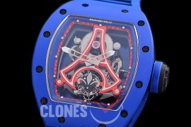0 0 0 0 0 0 RM052-01-002 JBF RM 052-01 Paris St Germain PSG Limited Ed NTPT/RU Skeleton Real Tourbillon Movt