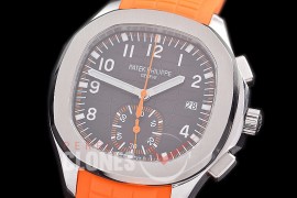 0 0 0 0 0 PPAQC-5968-001 3KF Aquanaut Chronograph 5968 SS/RU Black Asian Clone CH 28‑520 C/522 