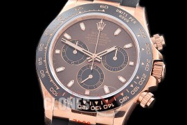 0 0 0 0 0 0 RLDFR-4130-856RW QF V11 904L Steel Daytona 116515LN RG/CER/RU Brown Sticks 4130 Superclone - 72 Hours Power Reserve Movement / Extra Weighted 