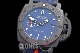 0 0 0 0 0 PN1563AA01 XF/VSF Pam 1563 AA Series 42mm Luna Rosa Carbotech Luminor Submersible Blue CF/NY VS P900