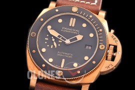 0 0 0 0 0 0 PN968V01 XF/VSF Pam 968 V Series Bronzo Luminor Submersible BR/LE Brown P9010