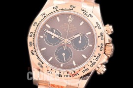 0 0 0 RLDFR-126505-105W QF 904L Steel Daytona 126505 RG/RG Brown Sticks 4131 Superclone - 72 Hours Power Reserve Movement / Extra Weighted