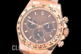 0 0 0 RLDFR-126505-105 QF 904L Steel Daytona 126505 RG/RG Brown Sticks 4131 Superclone - 72 Hours Power Reserve Movement 