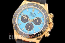 0 0 0 0 0 0 RLDF-126518-109R QF 904L Steel Daytona 126518LN YG/CER/RU Tiffany Blue Sticks 4131 Superclone - 72 Hours Power Reserve Movement