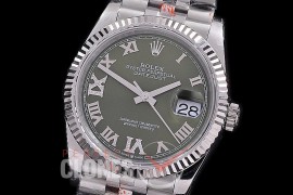R36DJS-3235-130 GMF 126234 SS/SS Fluted/Jubilee Olive Green Roman SH 3235 904L Steel 