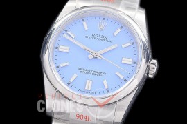RLOY-36-053 GMF 904 Steel Osyter Perpetual 36mm 126000 SS/SS Lavender Sticks Asian Clone VR 3235 