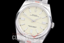 RLOY-41-028S GMF 904 Steel Osyter Perpetual 41mm 124300 SS/SS Cream Sticks VR 3230 