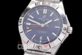 BL-C6N-103 ZF Chronomat Automatic GMT - 6 Nations Ruby Special Edition "France" SS/SS Blue A-2836 