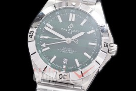 BL-C6N-106 ZF Chronomat Automatic GMT - 6 Nations Ruby Special Edition "Ireland" SS/SS Green A-2836 
