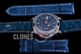 0 0 0 PN228H08 HF Pam 228 H Series Firenze Marina GMT SS/LE Blue A-7750 - Special Offer