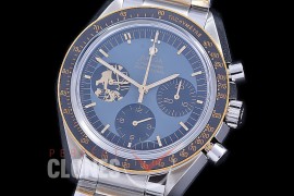 0 0 0 OMSP00318 OMF Speedmaster Moon Watch Limited Ed SS/SS Blue Venus 75 H/W 