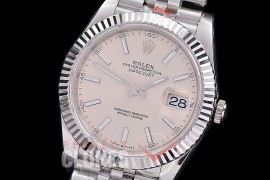 0 0 0 0 0 R41DJS-3235-400 QF 904L Steel Datejust 41mm 126334 SS/SS Fluted/Jubilee Silver Sticks SH 3235 