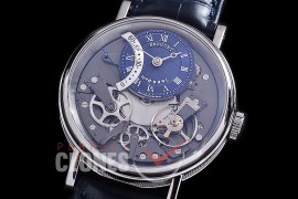 0 0 0 0 BR19201 ZF Tradition Retrograde Seconds 7097 SS/LE Black/Steel Seagull Custom Automatic